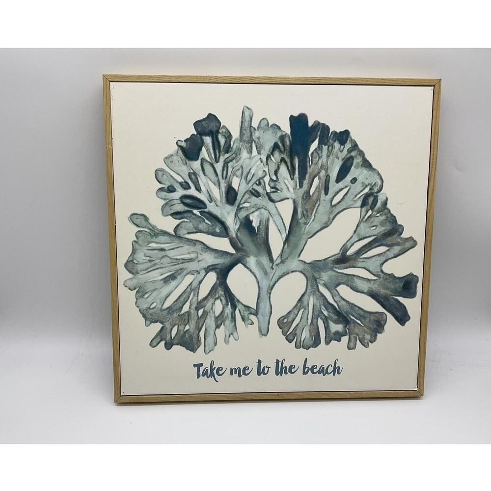 Designs‎ Direct Take Me To The Beach Coastal Wall Art Framed Wood Sign Decor